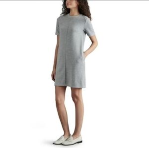 Steve Madden Gray Cozy Women's Short Sleeve Crew Neck Sweater Dress Size M